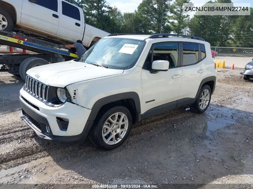 ZACNJCBB4MPN22744 2021 Jeep Renegade Latitude Fwd