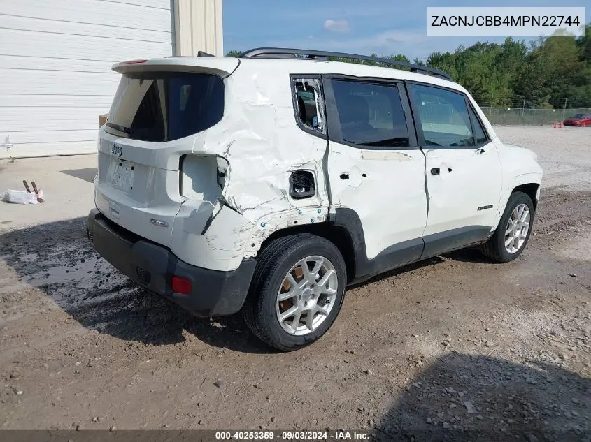 ZACNJCBB4MPN22744 2021 Jeep Renegade Latitude Fwd