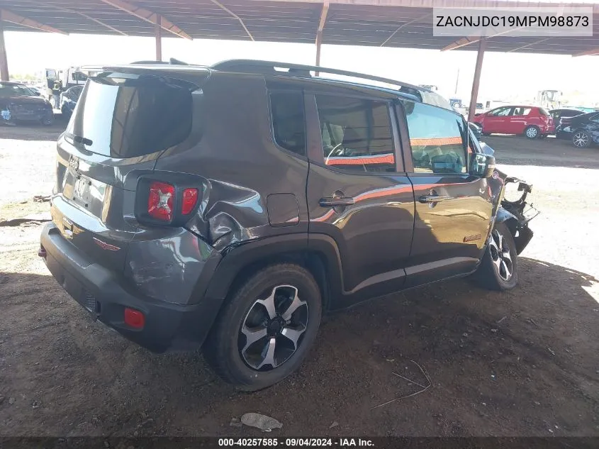 2021 Jeep Renegade Trailhawk VIN: ZACNJDC19MPM98873 Lot: 40257585