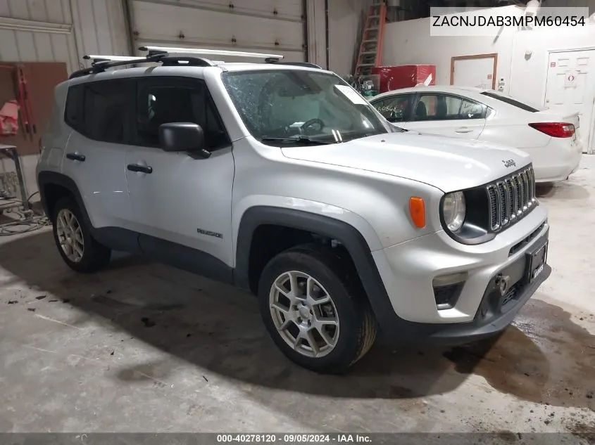 ZACNJDAB3MPM60454 2021 Jeep Renegade Sport 4X4