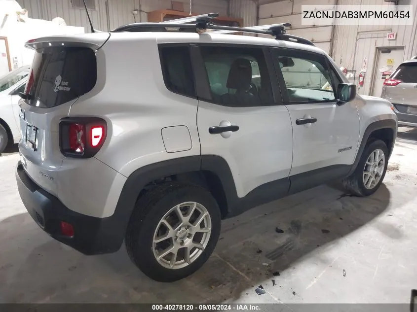 ZACNJDAB3MPM60454 2021 Jeep Renegade Sport 4X4