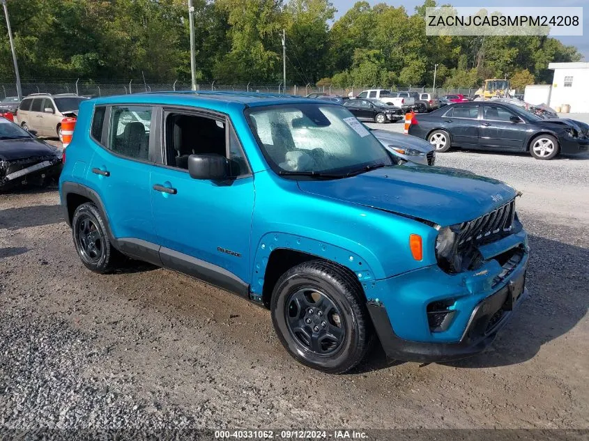 ZACNJCAB3MPM24208 2021 Jeep Renegade Sport/Jeepster