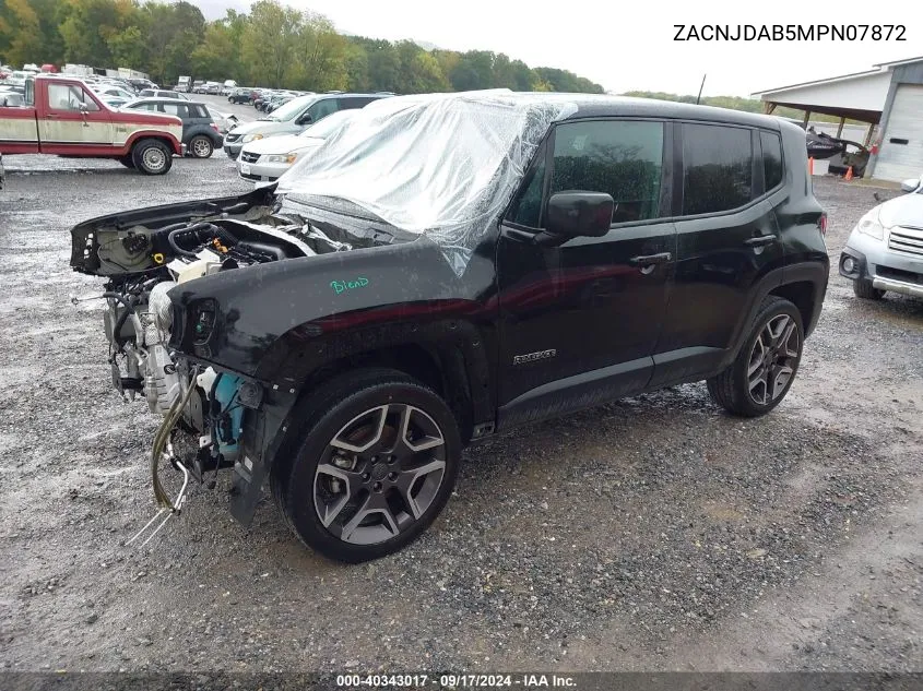 2021 Jeep Renegade Sport/Upland/Jeepster VIN: ZACNJDAB5MPN07872 Lot: 40343017