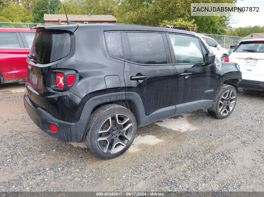 2021 Jeep Renegade Sport/Upland/Jeepster VIN: ZACNJDAB5MPN07872 Lot: 40343017