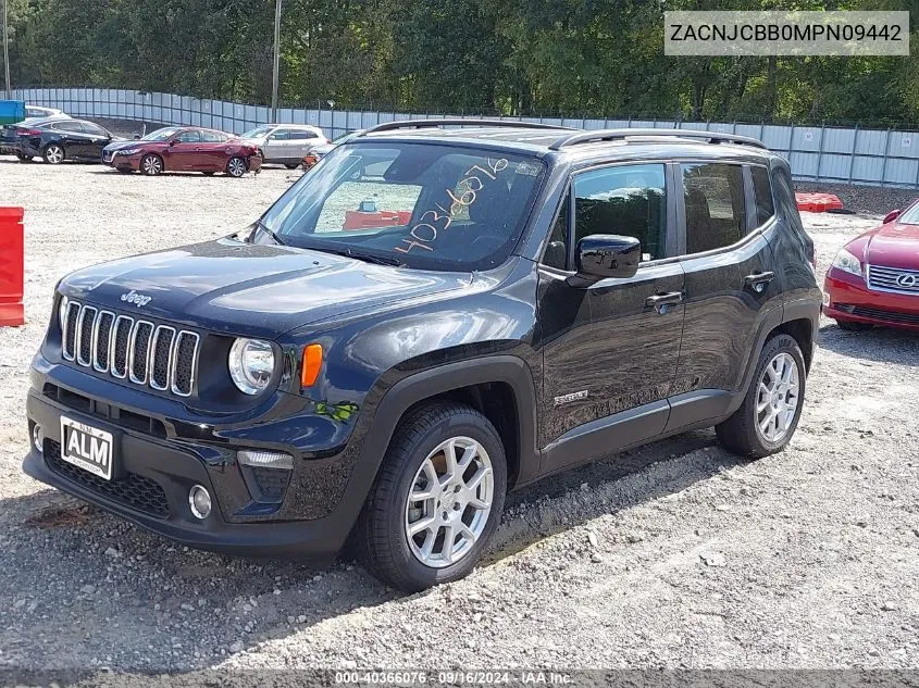 2021 Jeep Renegade Latitude Fwd VIN: ZACNJCBB0MPN09442 Lot: 40366076