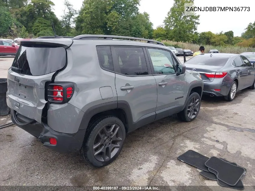 2021 Jeep Renegade 80Th Anniversary 4X4 VIN: ZACNJDBB7MPN36773 Lot: 40399187