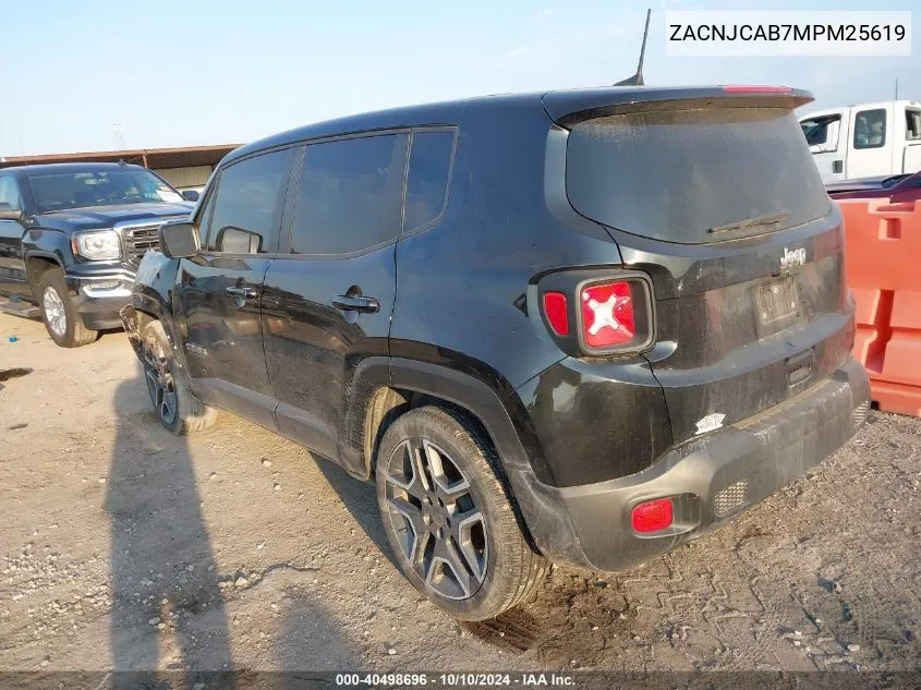 2021 Jeep Renegade Sport/Jeepster VIN: ZACNJCAB7MPM25619 Lot: 40498696