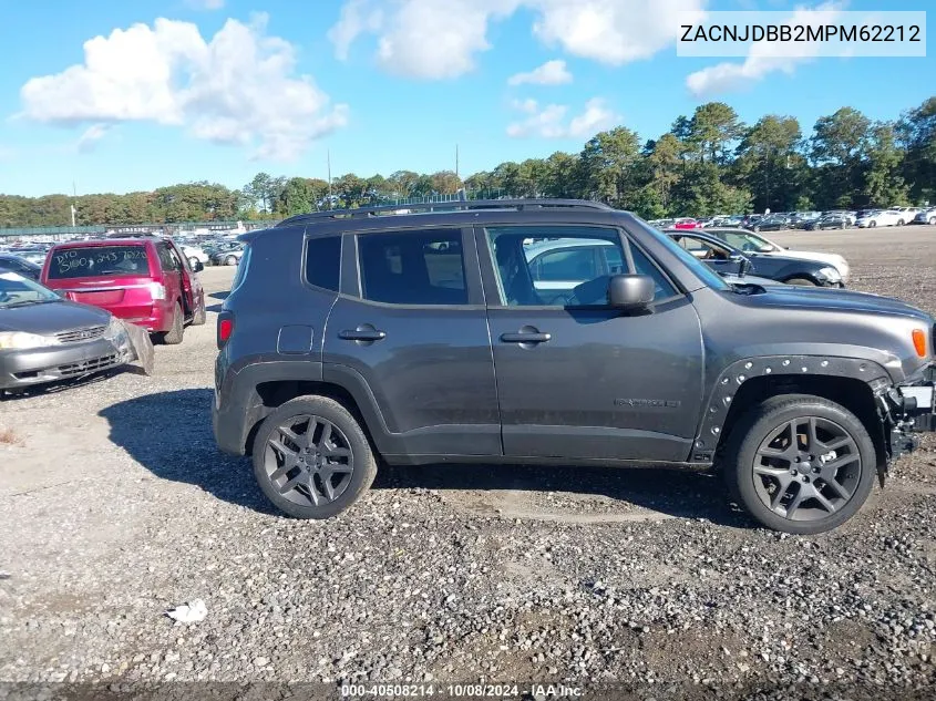 2021 Jeep Renegade 80Th Anniversary 4X4 VIN: ZACNJDBB2MPM62212 Lot: 40508214