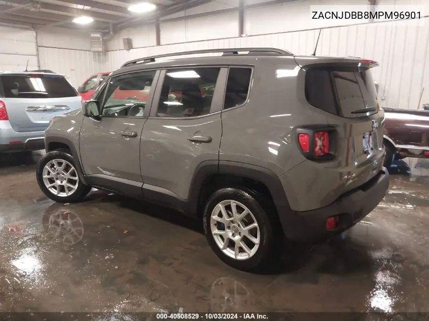 2021 Jeep Renegade Latitude 4X4 VIN: ZACNJDBB8MPM96901 Lot: 40508529