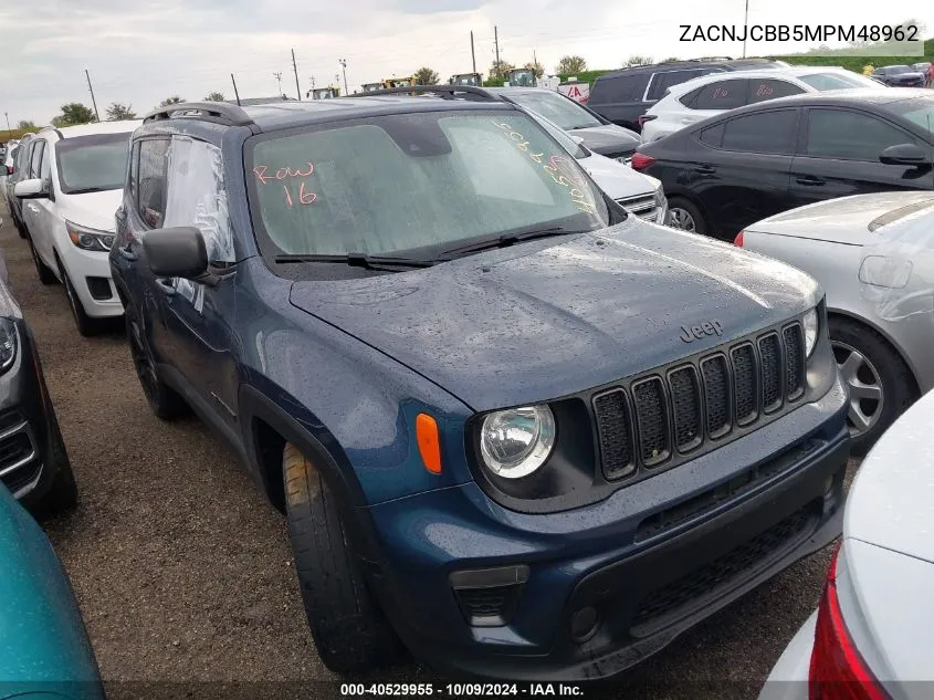 2021 Jeep Renegade Latitude Fwd VIN: ZACNJCBB5MPM48962 Lot: 40529955