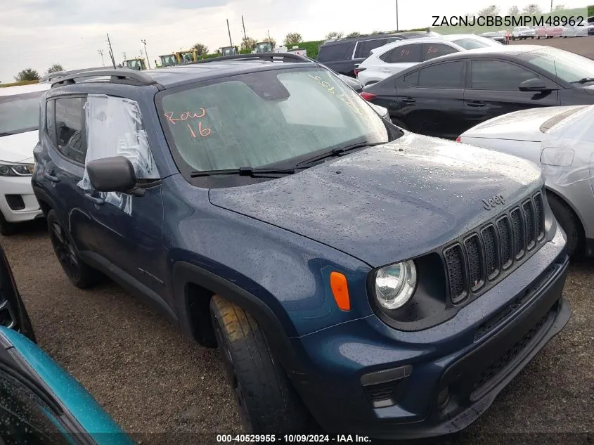 2021 Jeep Renegade Latitude Fwd VIN: ZACNJCBB5MPM48962 Lot: 40529955