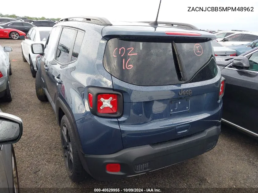 2021 Jeep Renegade Latitude Fwd VIN: ZACNJCBB5MPM48962 Lot: 40529955