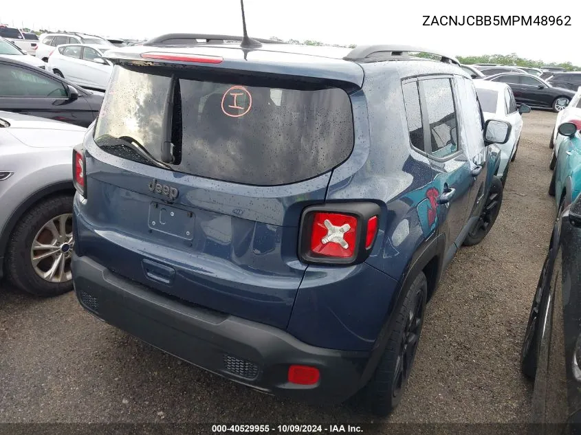 2021 Jeep Renegade Latitude Fwd VIN: ZACNJCBB5MPM48962 Lot: 40529955