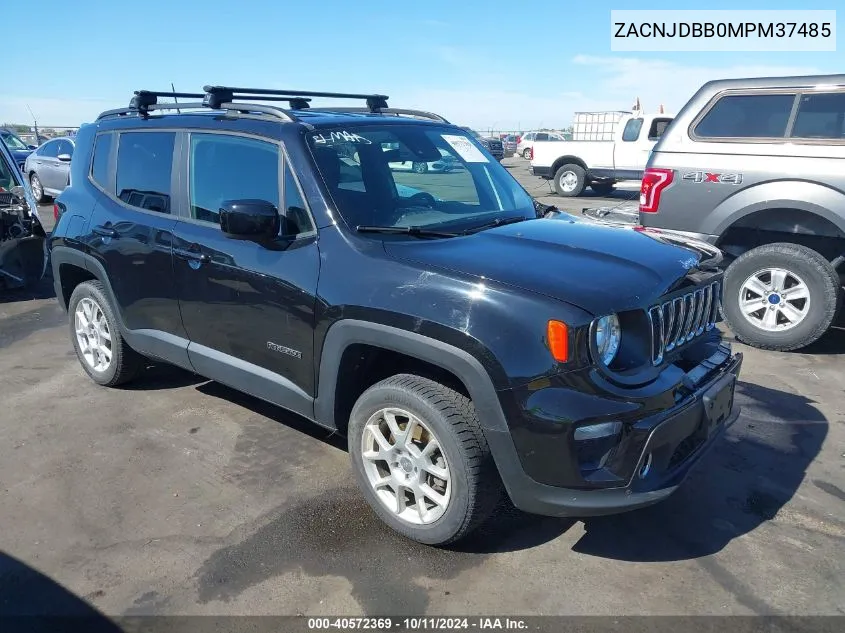 2021 Jeep Renegade Latitude 4X4 VIN: ZACNJDBB0MPM37485 Lot: 40572369