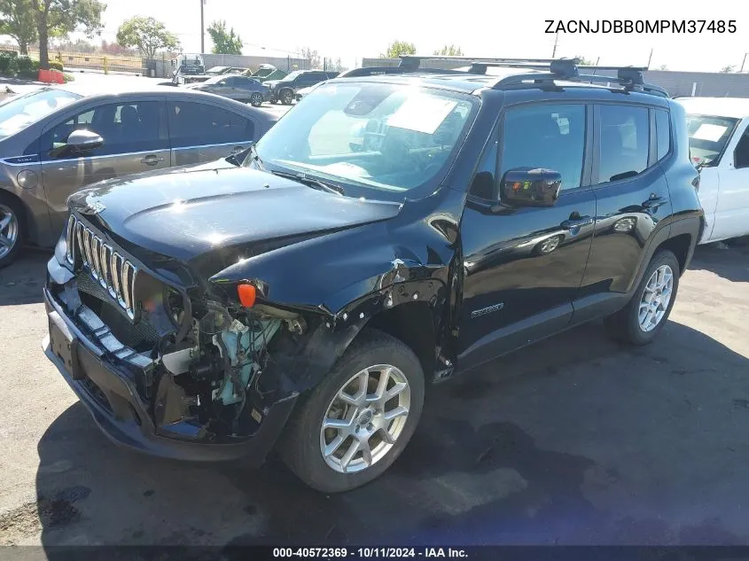 2021 Jeep Renegade Latitude 4X4 VIN: ZACNJDBB0MPM37485 Lot: 40572369