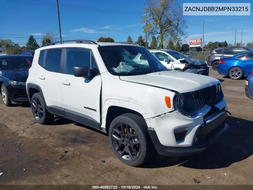 2021 Jeep Renegade 80Th Anniversary 4X4 VIN: ZACNJDBB2MPN33215 Lot: 40592722