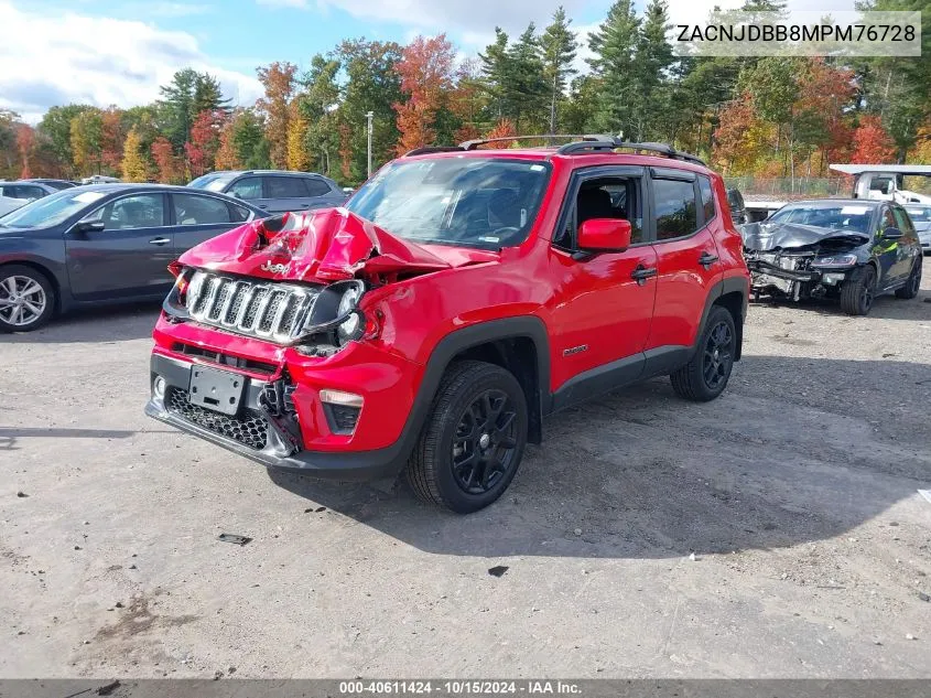 2021 Jeep Renegade Latitude 4X4 VIN: ZACNJDBB8MPM76728 Lot: 40611424