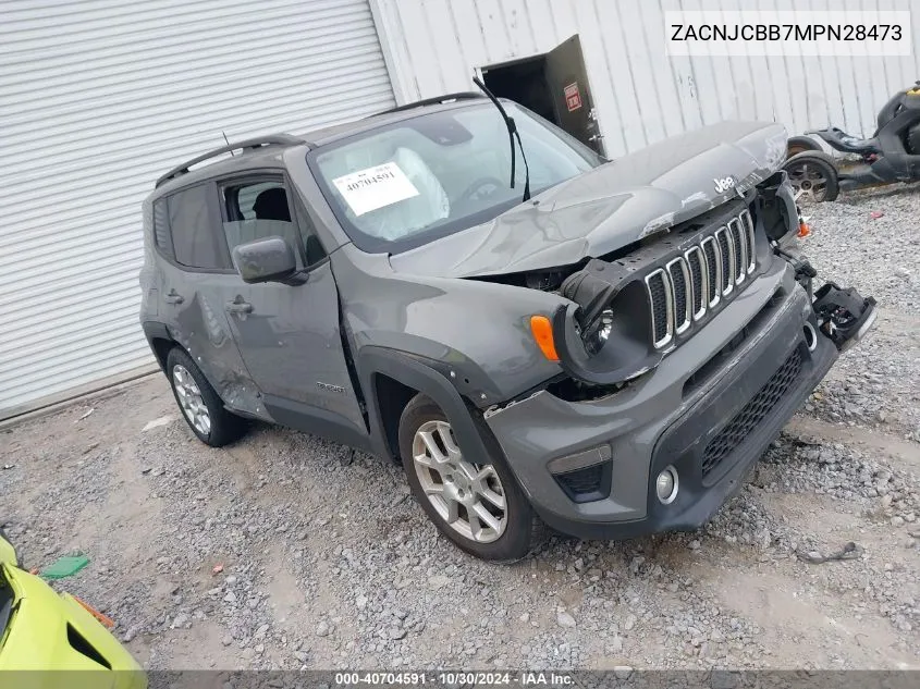 2021 Jeep Renegade Latitude Fwd VIN: ZACNJCBB7MPN28473 Lot: 40704591