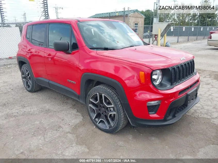 2021 Jeep Renegade Jeepster Fwd VIN: ZACNJCAB9MPM38064 Lot: 40791385