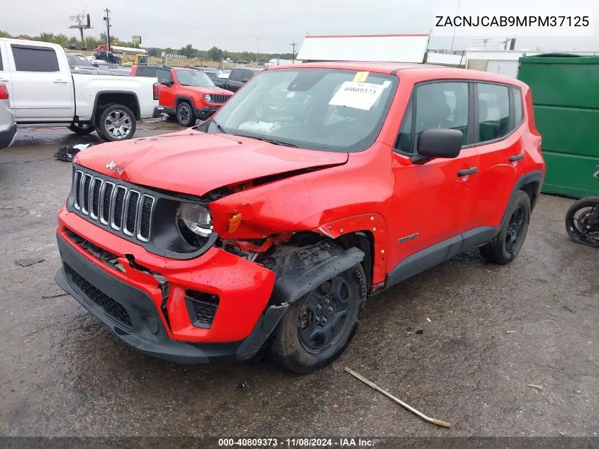 2021 Jeep Renegade Sport Fwd VIN: ZACNJCAB9MPM37125 Lot: 40809373