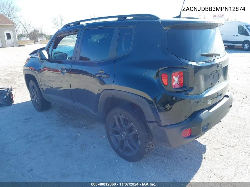 2021 Jeep Renegade 80Th Anniversary 4X4 VIN: ZACNJDBB3MPN12874 Lot: 40812060