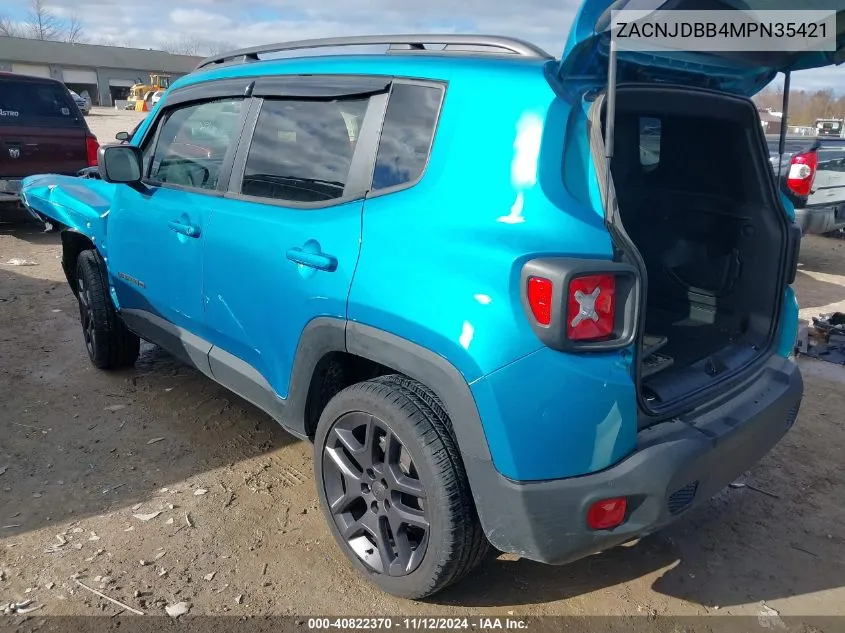 2021 Jeep Renegade 80Th Anniversary 4X4 VIN: ZACNJDBB4MPN35421 Lot: 40822370