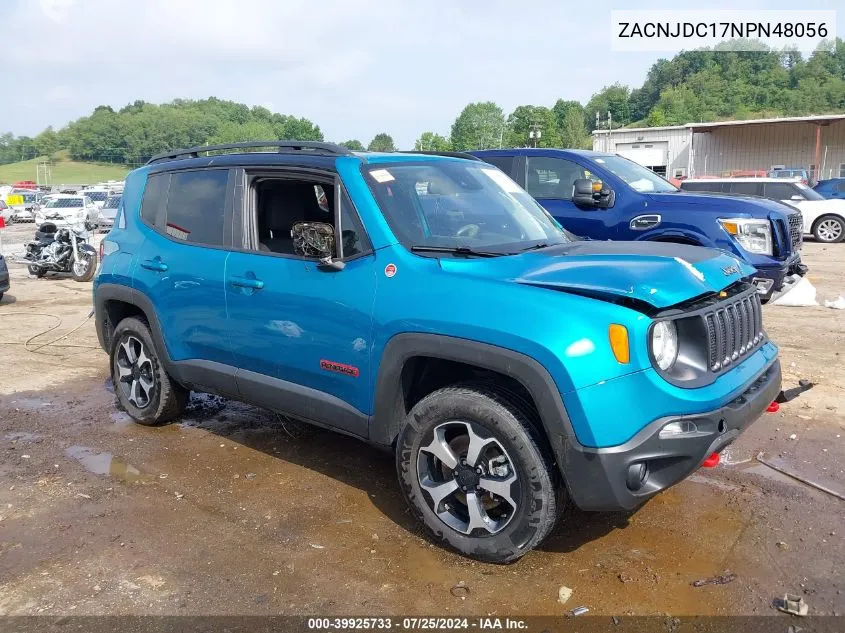 ZACNJDC17NPN48056 2022 Jeep Renegade Trailhawk 4X4