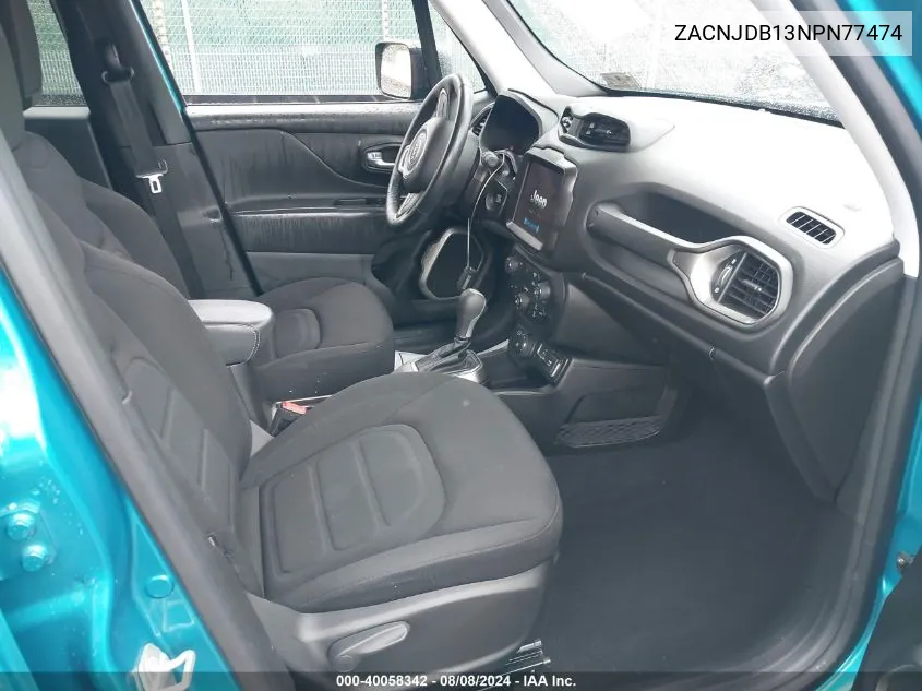 ZACNJDB13NPN77474 2022 Jeep Renegade Latitude 4X4