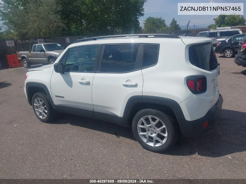 ZACNJDB11NPN57465 2022 Jeep Renegade Latitude 4X4