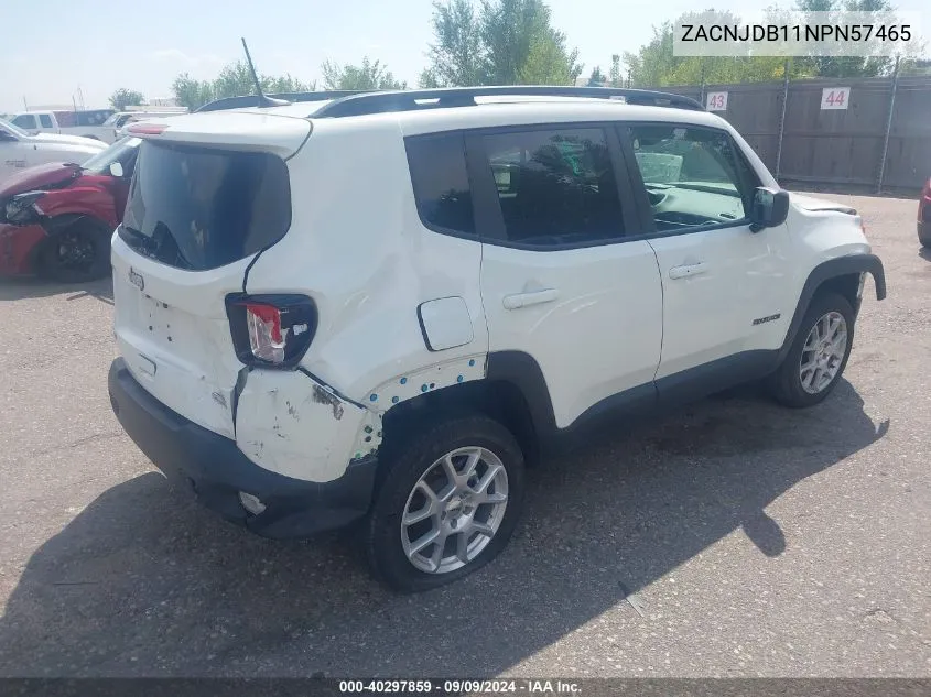 ZACNJDB11NPN57465 2022 Jeep Renegade Latitude 4X4