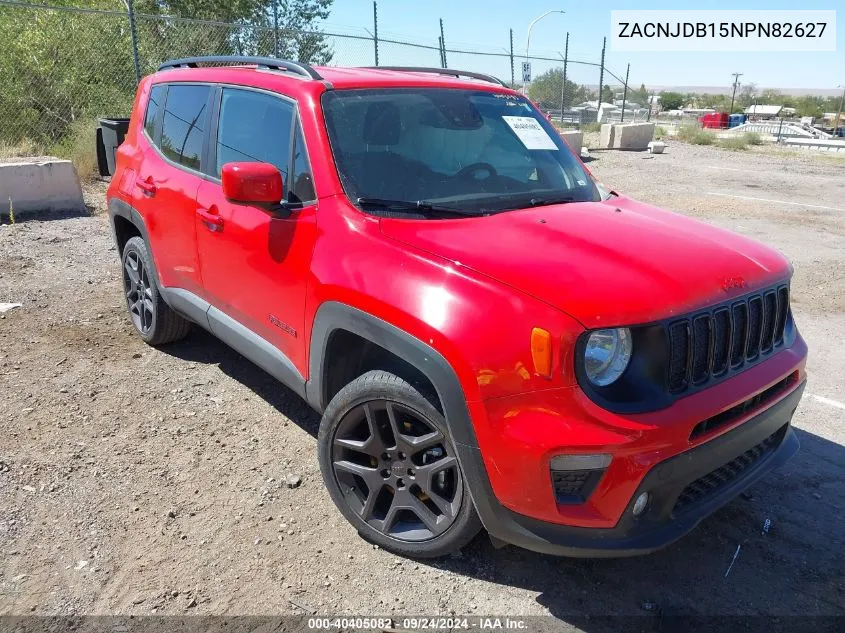 2022 Jeep Renegade (Red) Edition 4X4 VIN: ZACNJDB15NPN82627 Lot: 40405082