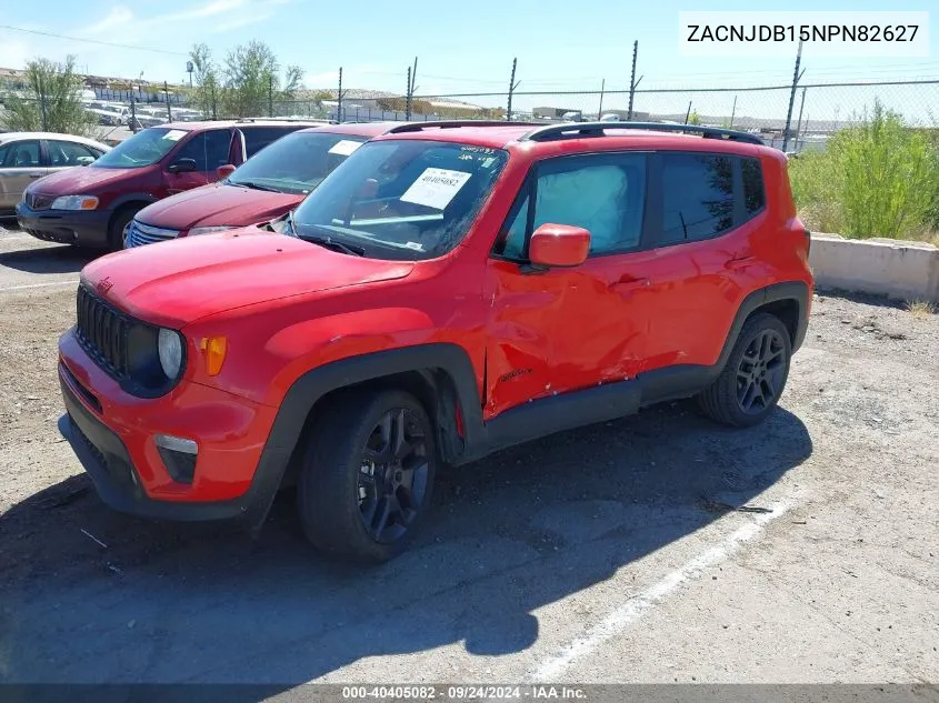 2022 Jeep Renegade (Red) Edition 4X4 VIN: ZACNJDB15NPN82627 Lot: 40405082