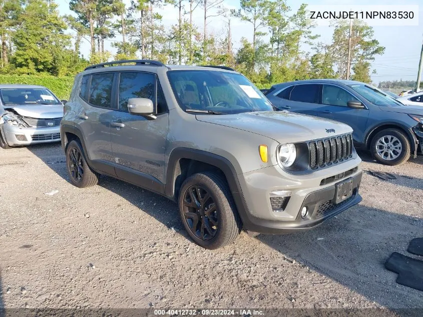 ZACNJDE11NPN83530 2022 Jeep Renegade Altitude