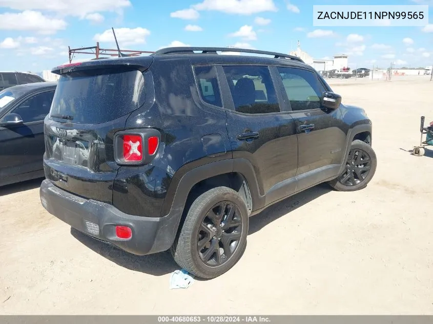 2022 Jeep Renegade Altitude 4X4 VIN: ZACNJDE11NPN99565 Lot: 40680653