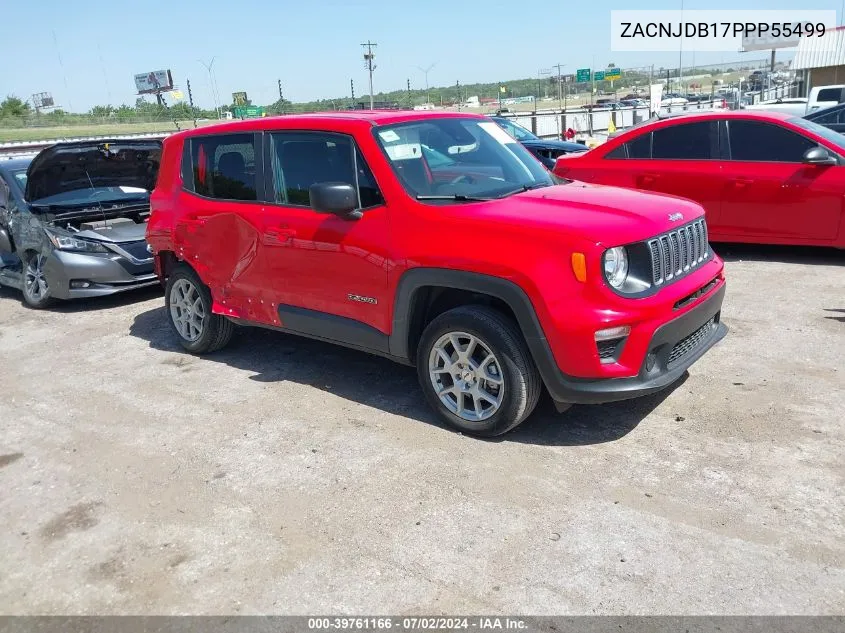 2023 Jeep Renegade Latitude 4X4 VIN: ZACNJDB17PPP55499 Lot: 39761166