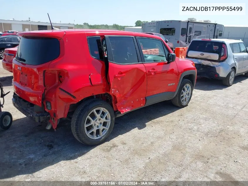 2023 Jeep Renegade Latitude 4X4 VIN: ZACNJDB17PPP55499 Lot: 39761166