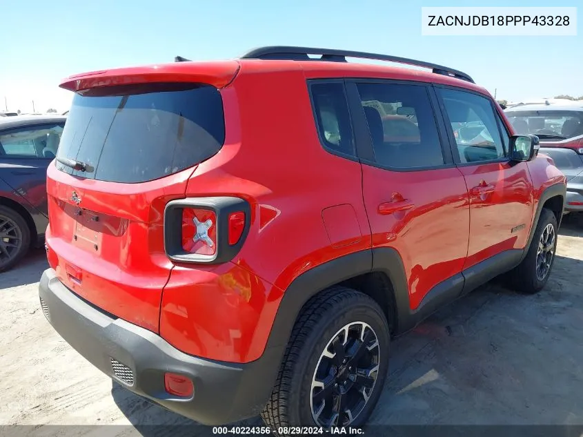 2023 Jeep Renegade Upland 4X4 VIN: ZACNJDB18PPP43328 Lot: 40224356