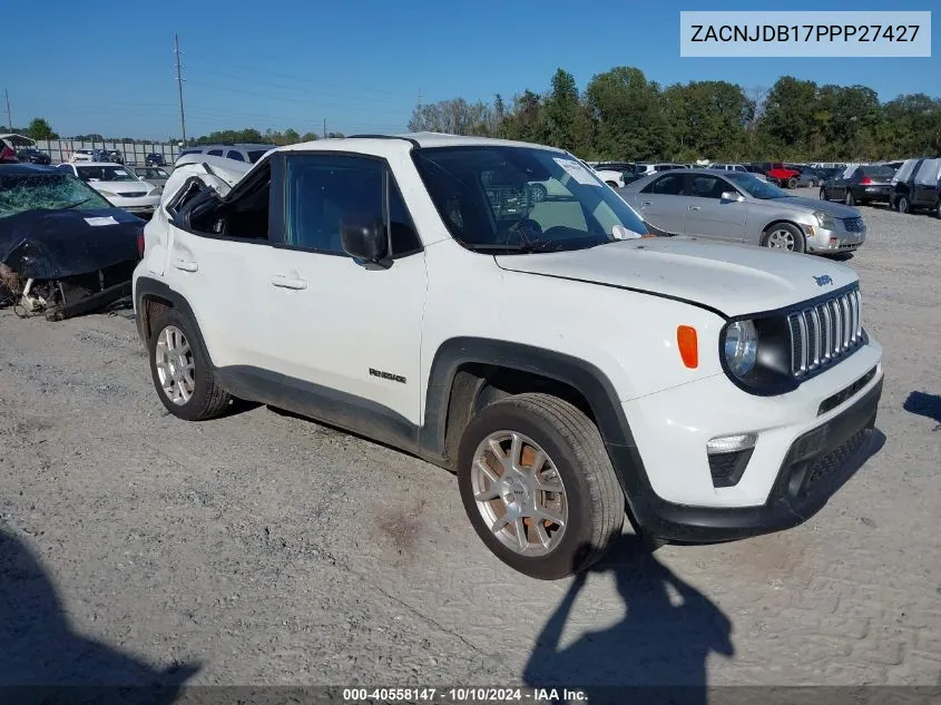 2023 Jeep Renegade Latitude 4X4 VIN: ZACNJDB17PPP27427 Lot: 40558147