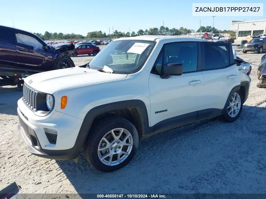 2023 Jeep Renegade Latitude 4X4 VIN: ZACNJDB17PPP27427 Lot: 40558147