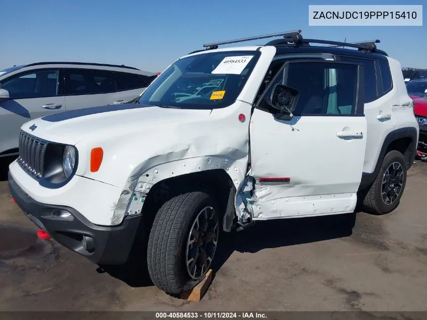 2023 Jeep Renegade Trailhawk 4X4 VIN: ZACNJDC19PPP15410 Lot: 40584533