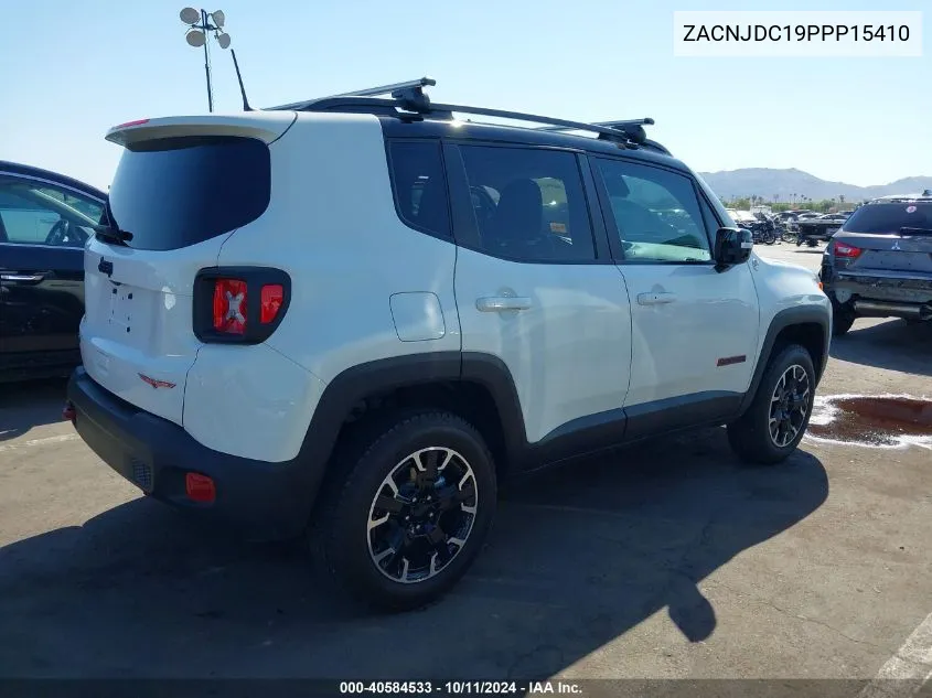 2023 Jeep Renegade Trailhawk 4X4 VIN: ZACNJDC19PPP15410 Lot: 40584533