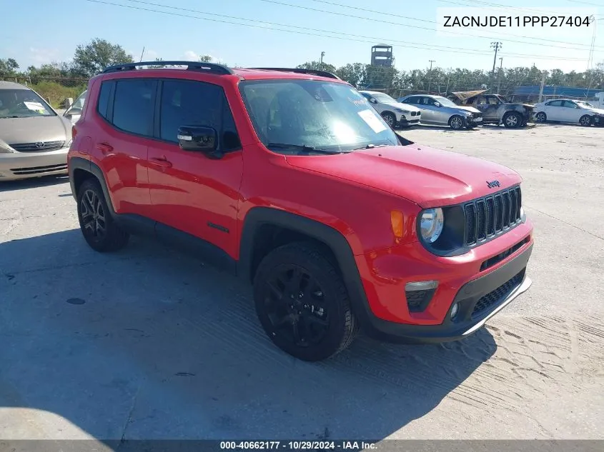 2023 Jeep Renegade Altitude 4X4 VIN: ZACNJDE11PPP27404 Lot: 40662177