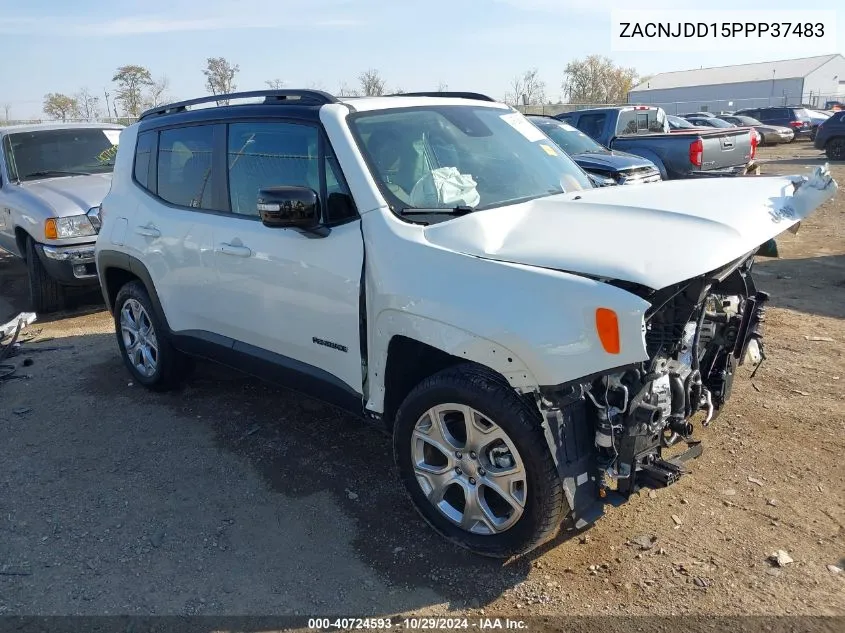 2023 Jeep Renegade Limited 4X4 VIN: ZACNJDD15PPP37483 Lot: 40724593