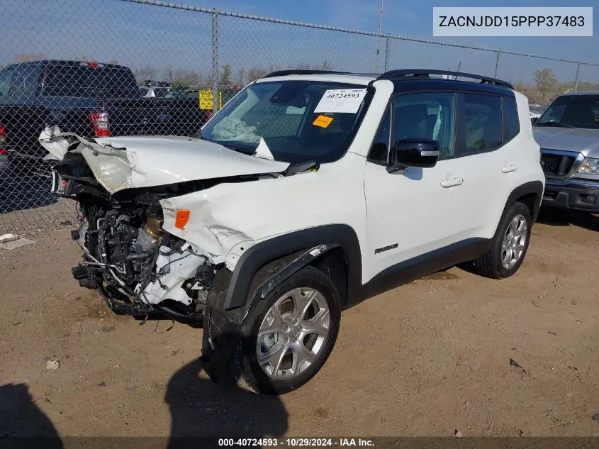 2023 Jeep Renegade Limited 4X4 VIN: ZACNJDD15PPP37483 Lot: 40724593