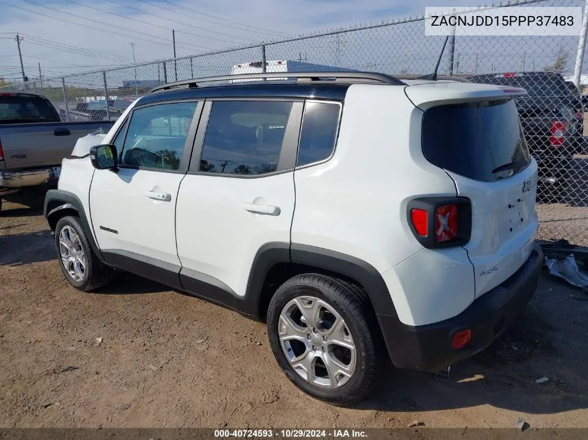 2023 Jeep Renegade Limited 4X4 VIN: ZACNJDD15PPP37483 Lot: 40724593