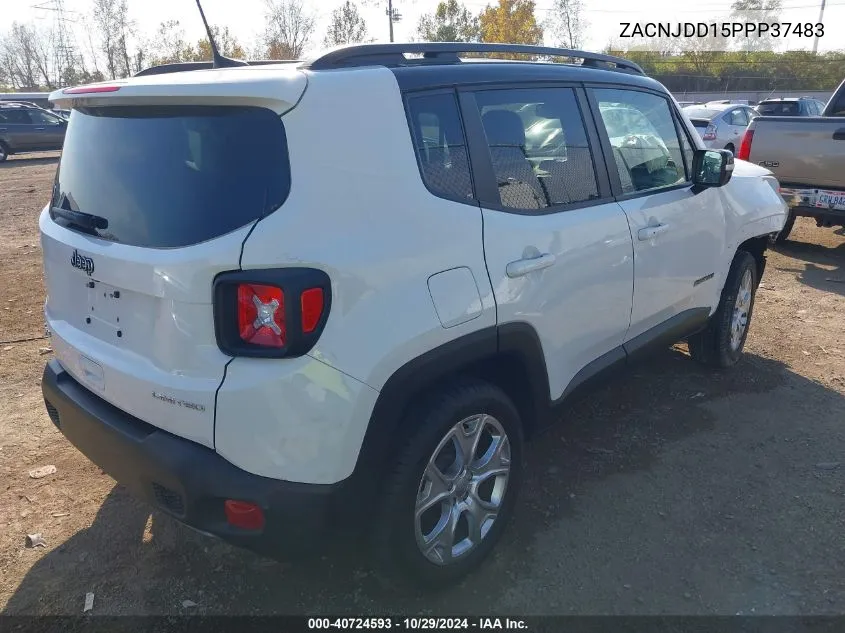 2023 Jeep Renegade Limited 4X4 VIN: ZACNJDD15PPP37483 Lot: 40724593