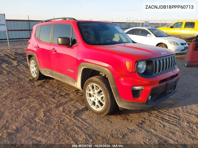 2023 Jeep Renegade Latitude 4X4 VIN: ZACNJDB18PPP60713 Lot: 40725752