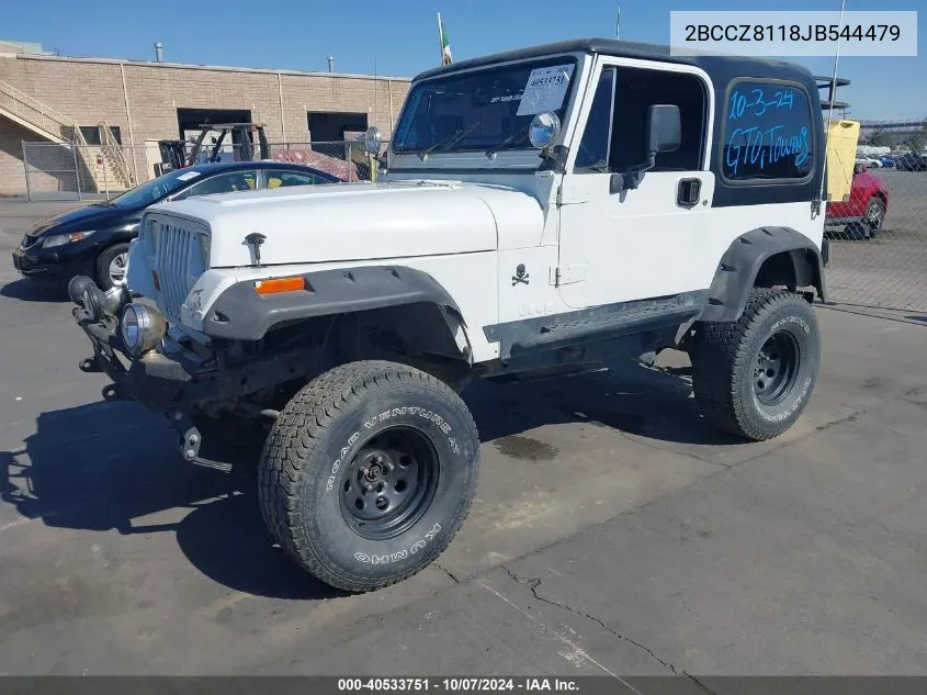 1988 Jeep Wrangler VIN: 2BCCZ8118JB544479 Lot: 40533751