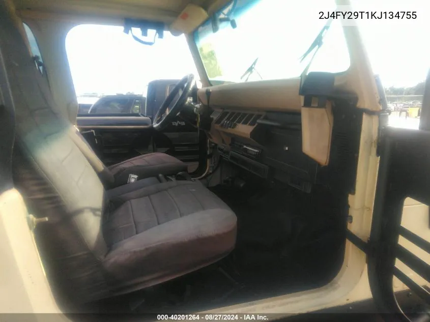 2J4FY29T1KJ134755 1989 Jeep Wrangler / Yj