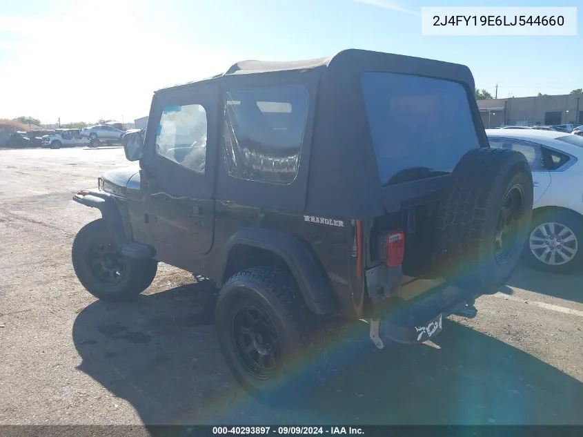 1990 Jeep Wrangler / Yj S VIN: 2J4FY19E6LJ544660 Lot: 40293897